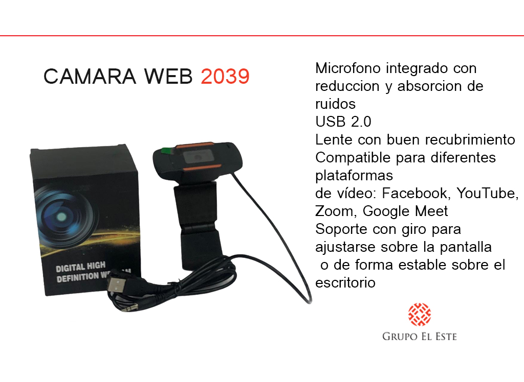 CAMARA WEB PARA COMPUTADOR 2039